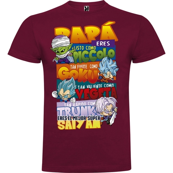 Camiseta Papá Superhéores Dragon Ball