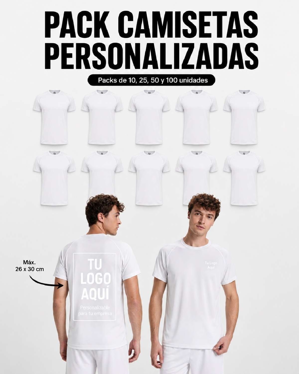 Pack de Camisetas Técnicas Personalizadas | Toleshop