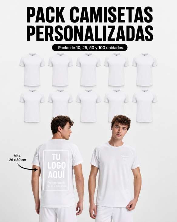 Pack de Camisetas Técnicas Personalizadas | Toleshop