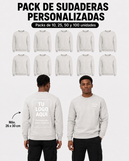 Pack Sudaderas Personalizadas Sin Capucha| Toleshop 2