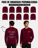 Pack Sudaderas Personalizadas Sin Capucha