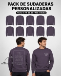 Pack Sudaderas Personalizadas Sin Capucha