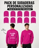 Pack Sudaderas Personalizadas Sin Capucha