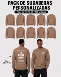 Pack Sudaderas Personalizadas Sin Capucha