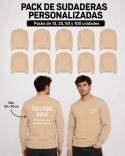 Pack Sudaderas Personalizadas Sin Capucha