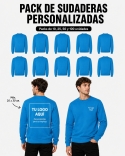 Pack Sudaderas Personalizadas Sin Capucha