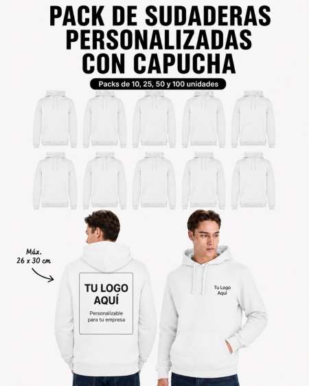 Pack Sudaderas con Capucha Personalizadas | Toleshop 2