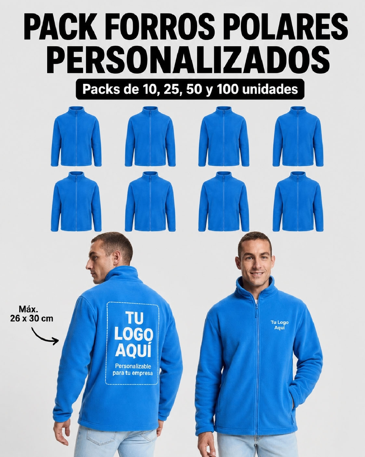 Pack Forros Polares Personalizados | Toleshop