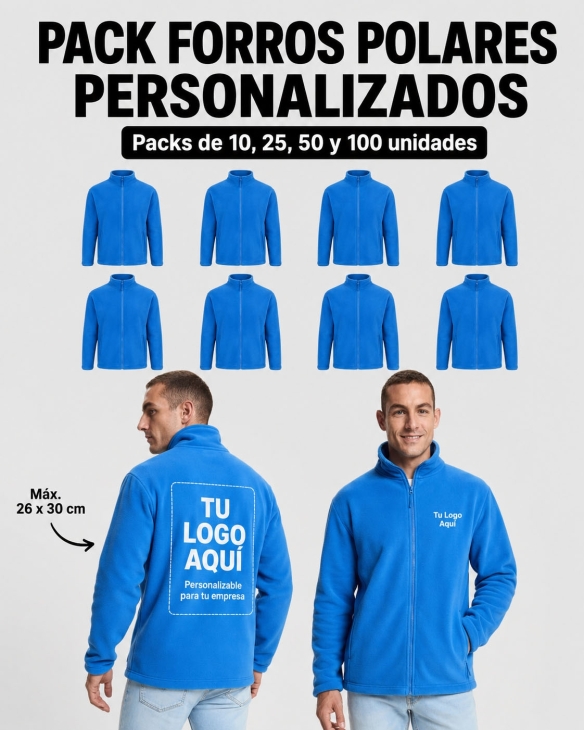 Pack Forros Polares Personalizados | Toleshop