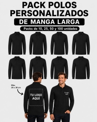 Pack de polos de Manga larga Personalizados | Toleshop