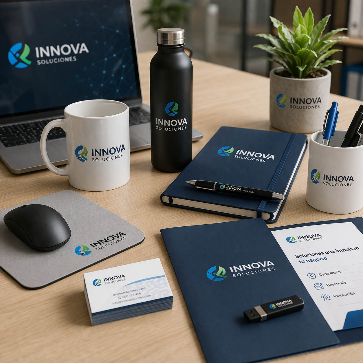 Artículos personalizados con DTF UV para empresas