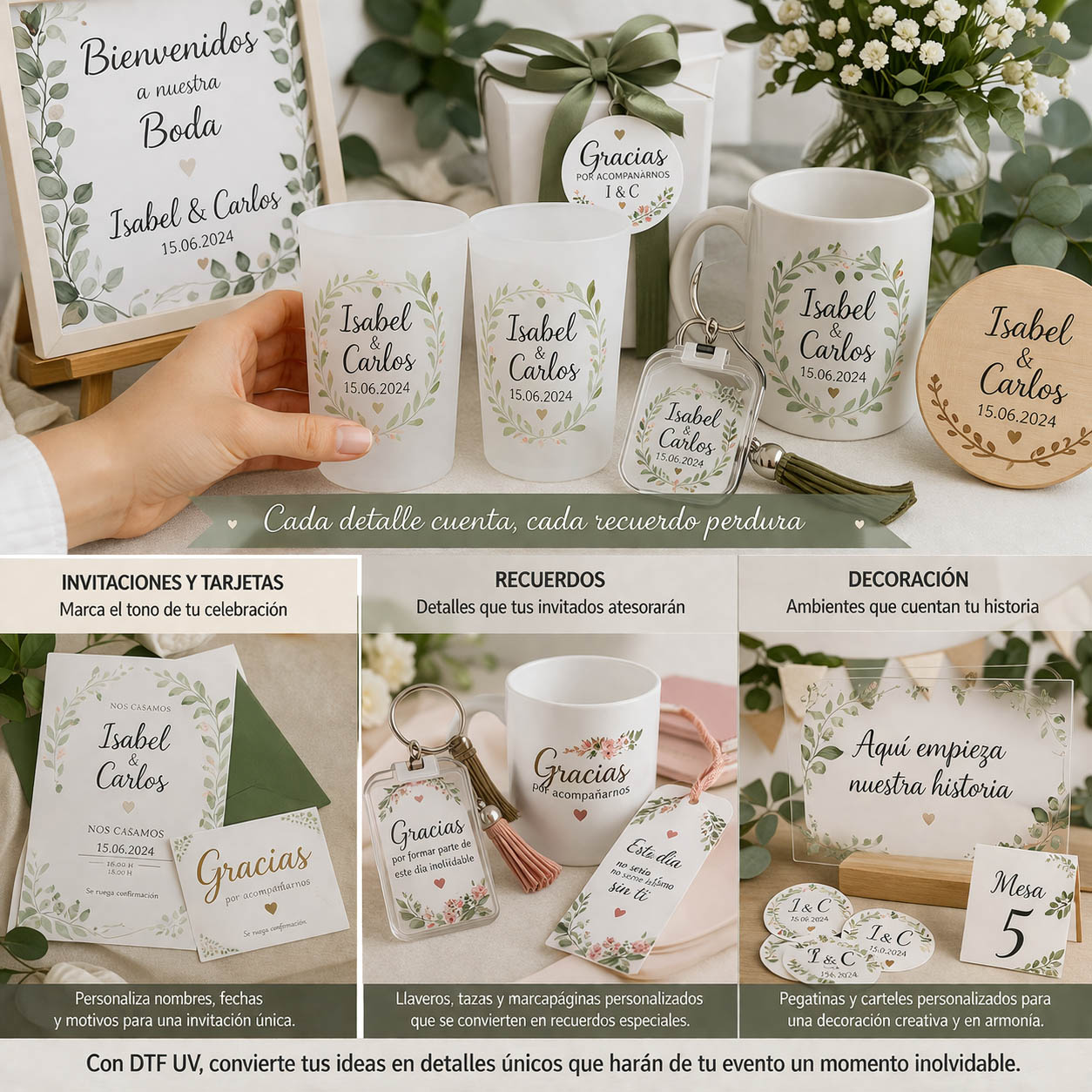 Ideas DTF UV para eventos especiales