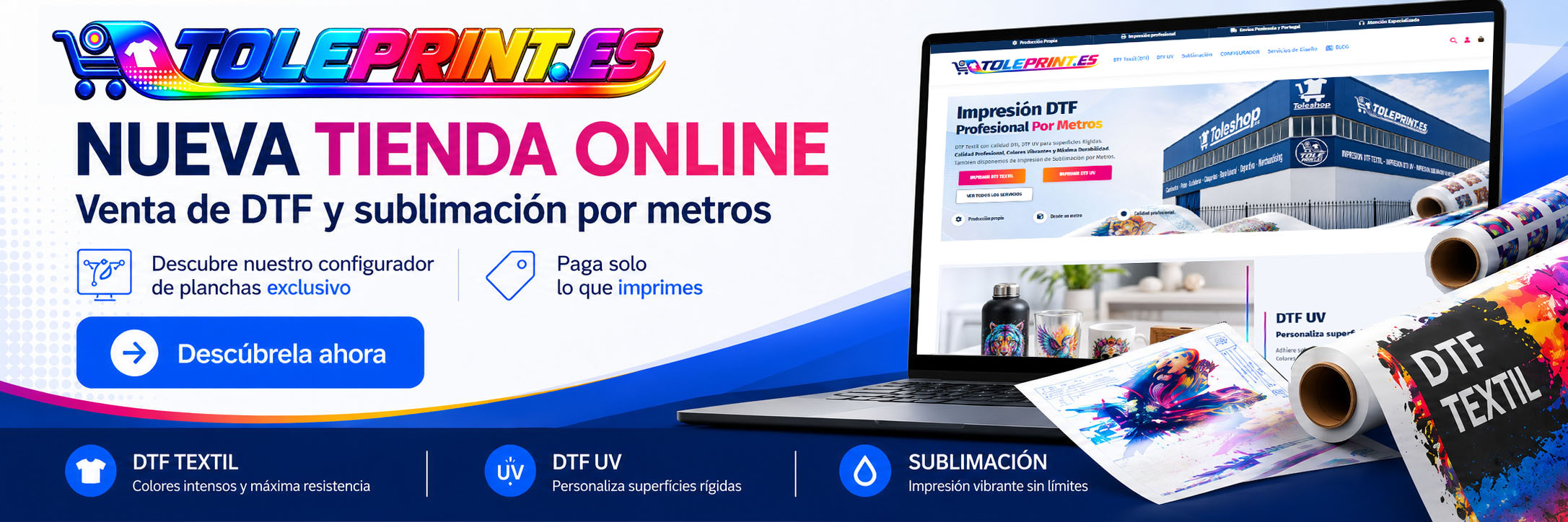 Toleprint - DTF Textil, DTF UV y Sublimación por metros